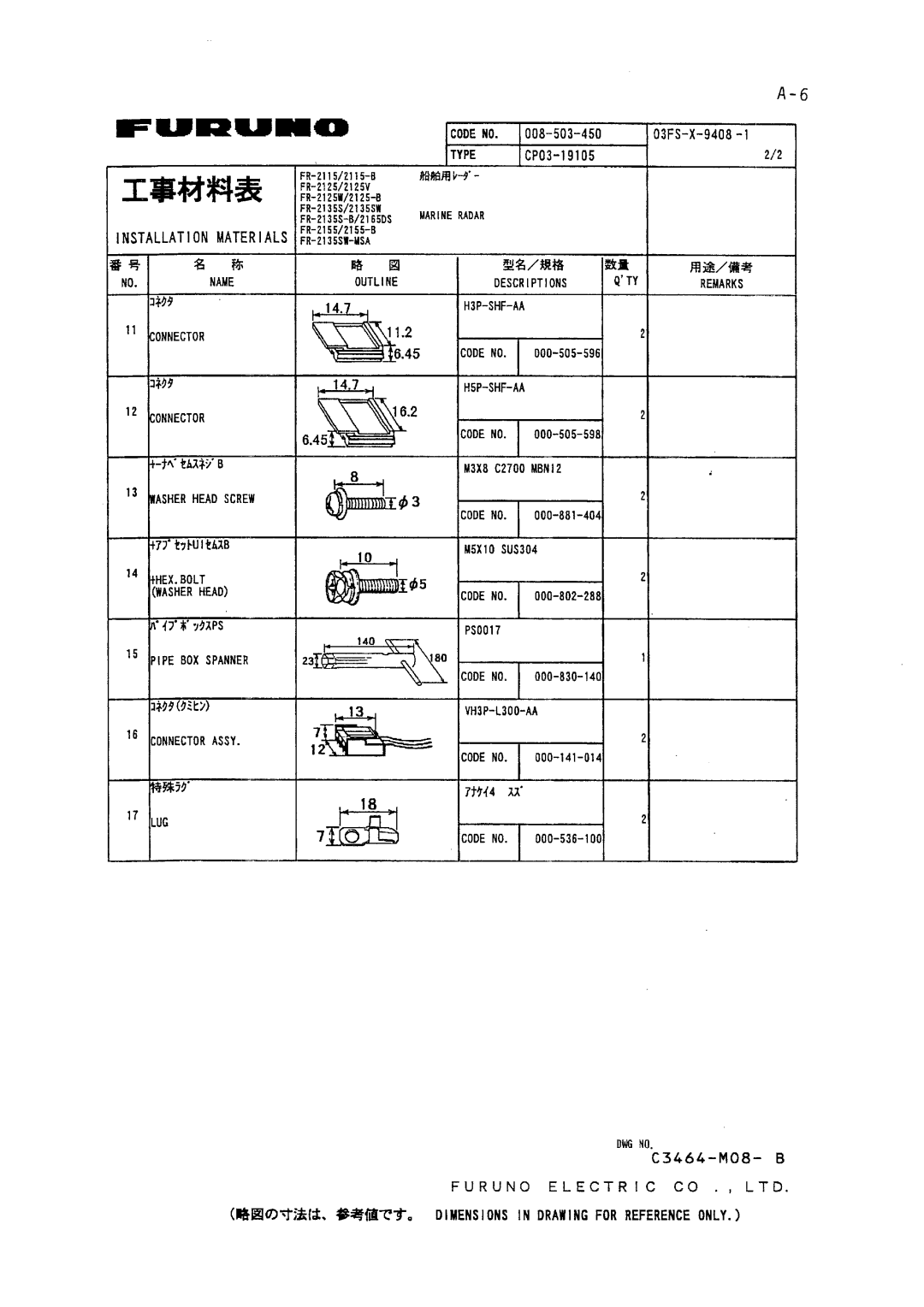 Furuno FR-2155 manual 