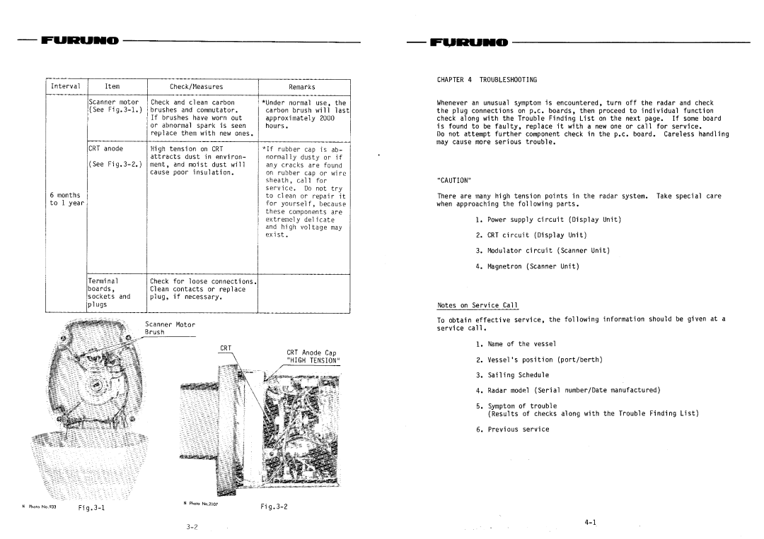 Furuno FR-604D manual 