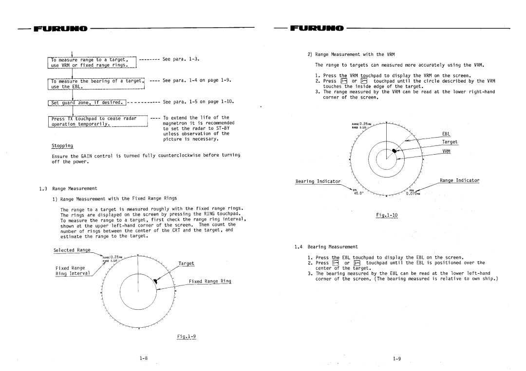 Furuno FR-604D manual 