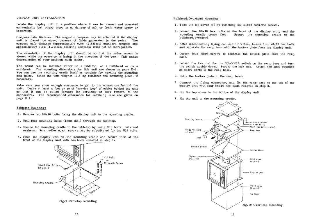 Furuno FR-7010D manual 