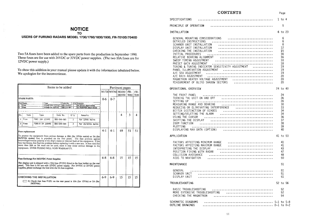 Furuno FR-7010D manual 