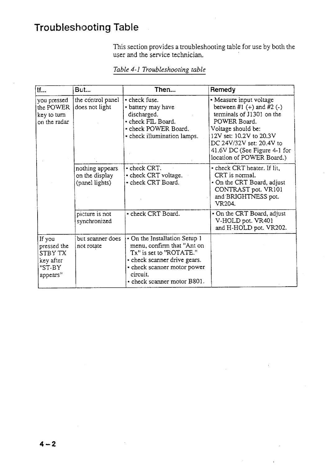 Furuno FR-7111 manual 