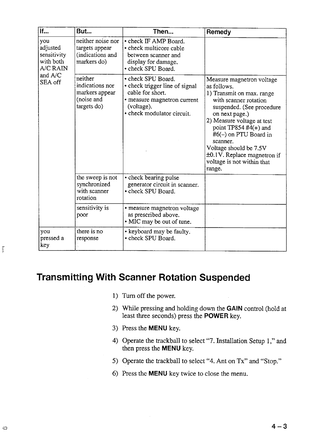 Furuno FR-7111 manual 