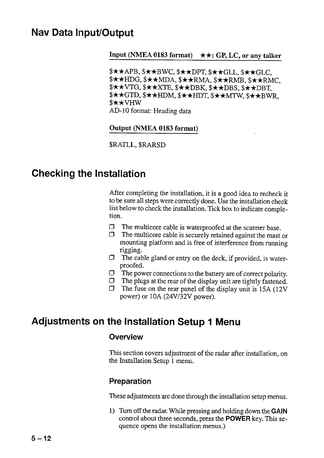 Furuno FR-7111 manual 