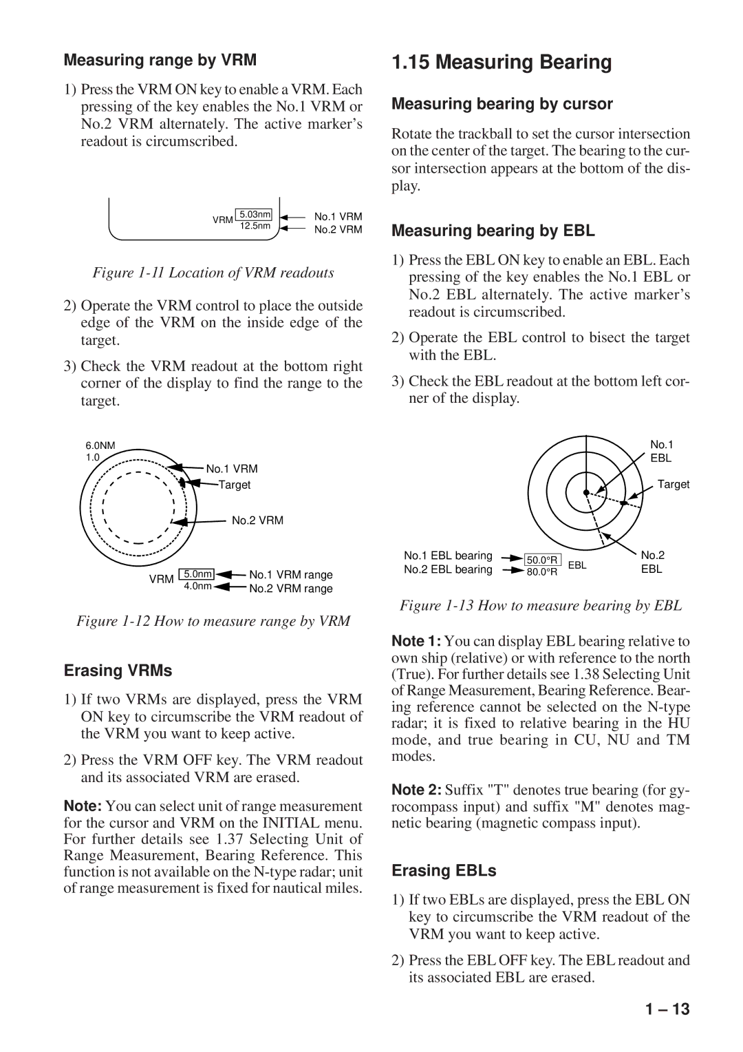 Furuno FR-8051 manual Measuring Bearing 