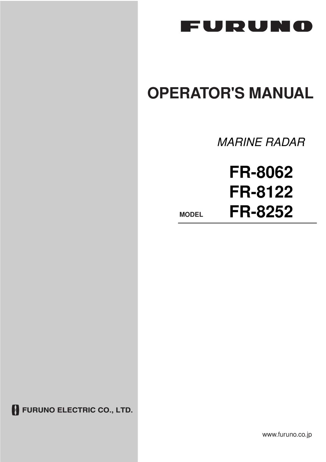 Furuno manual FR-8062 FR-8122 Model FR-8252 