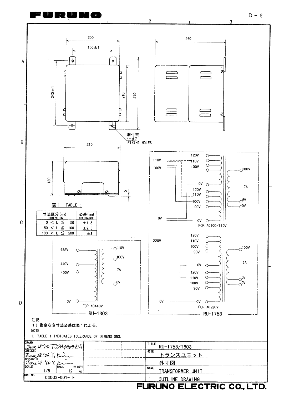 Furuno FR/FAR-2835SW/2865SW manual 