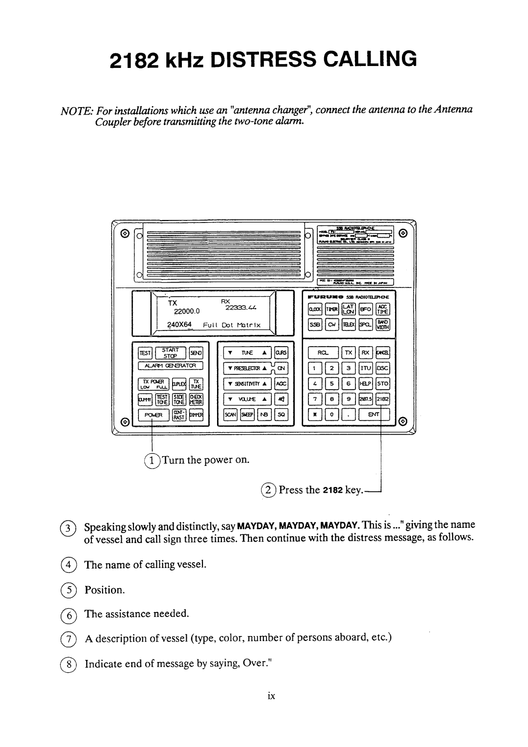 Furuno FS-5000 manual 