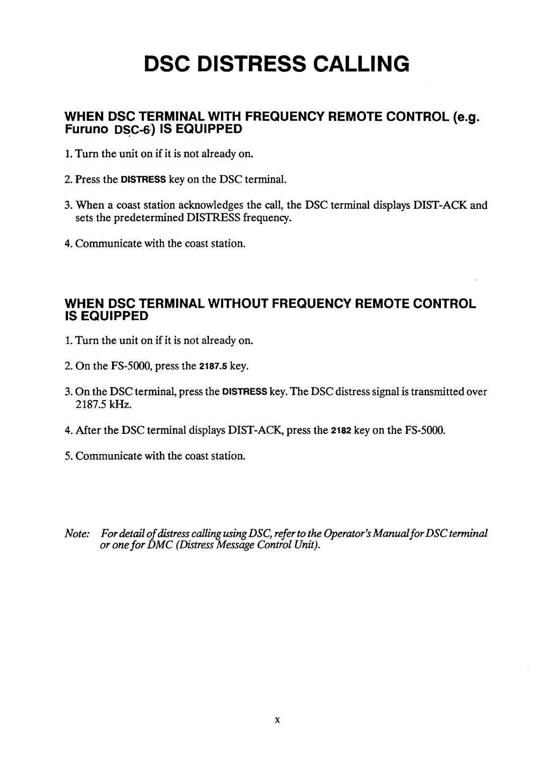 Furuno FS-5000 manual 