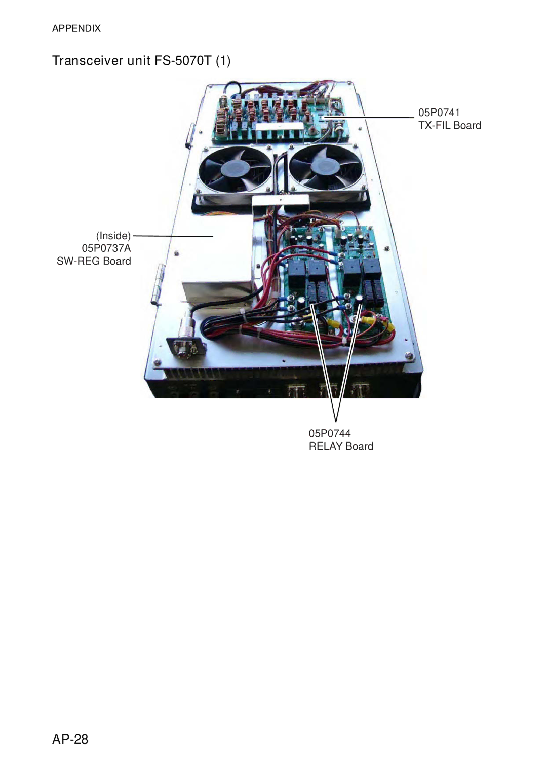 Furuno manual Transceiver unit FS-5070T, AP-28 
