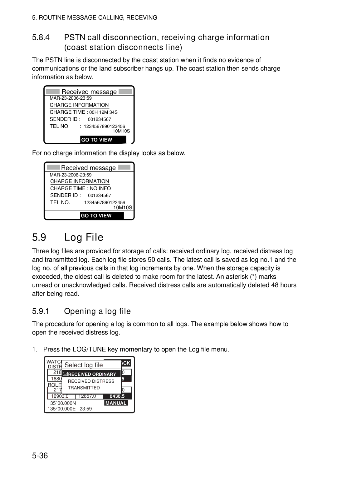 Furuno FS-5070 manual Manual 