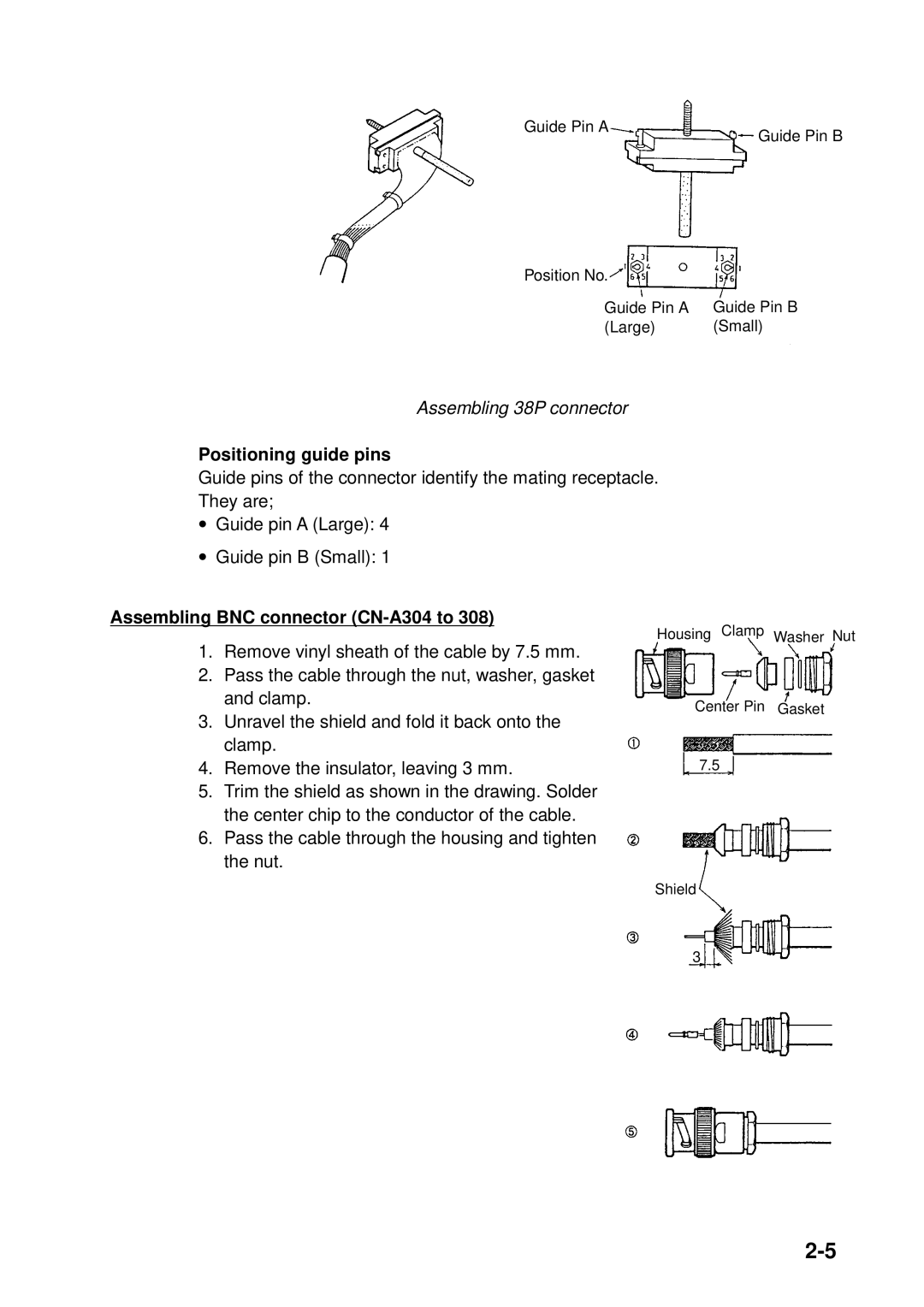 Furuno FSV-24S installation manual Positioning guide pins 