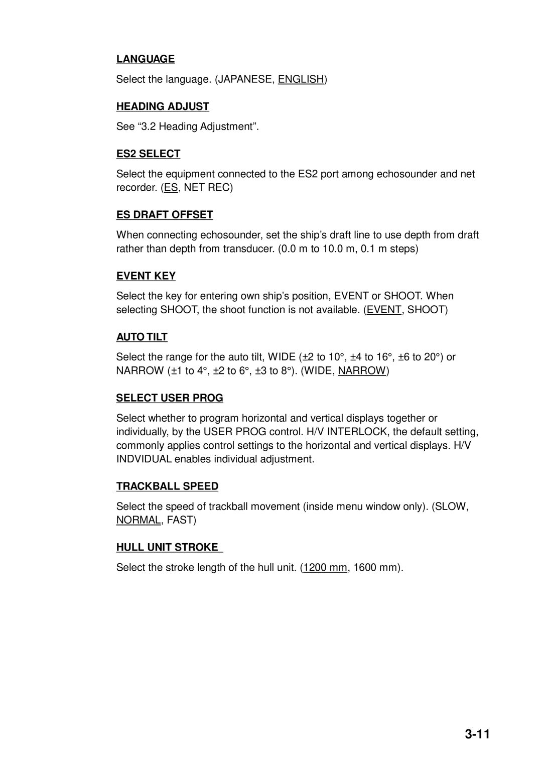 Furuno FSV-24S installation manual Language 