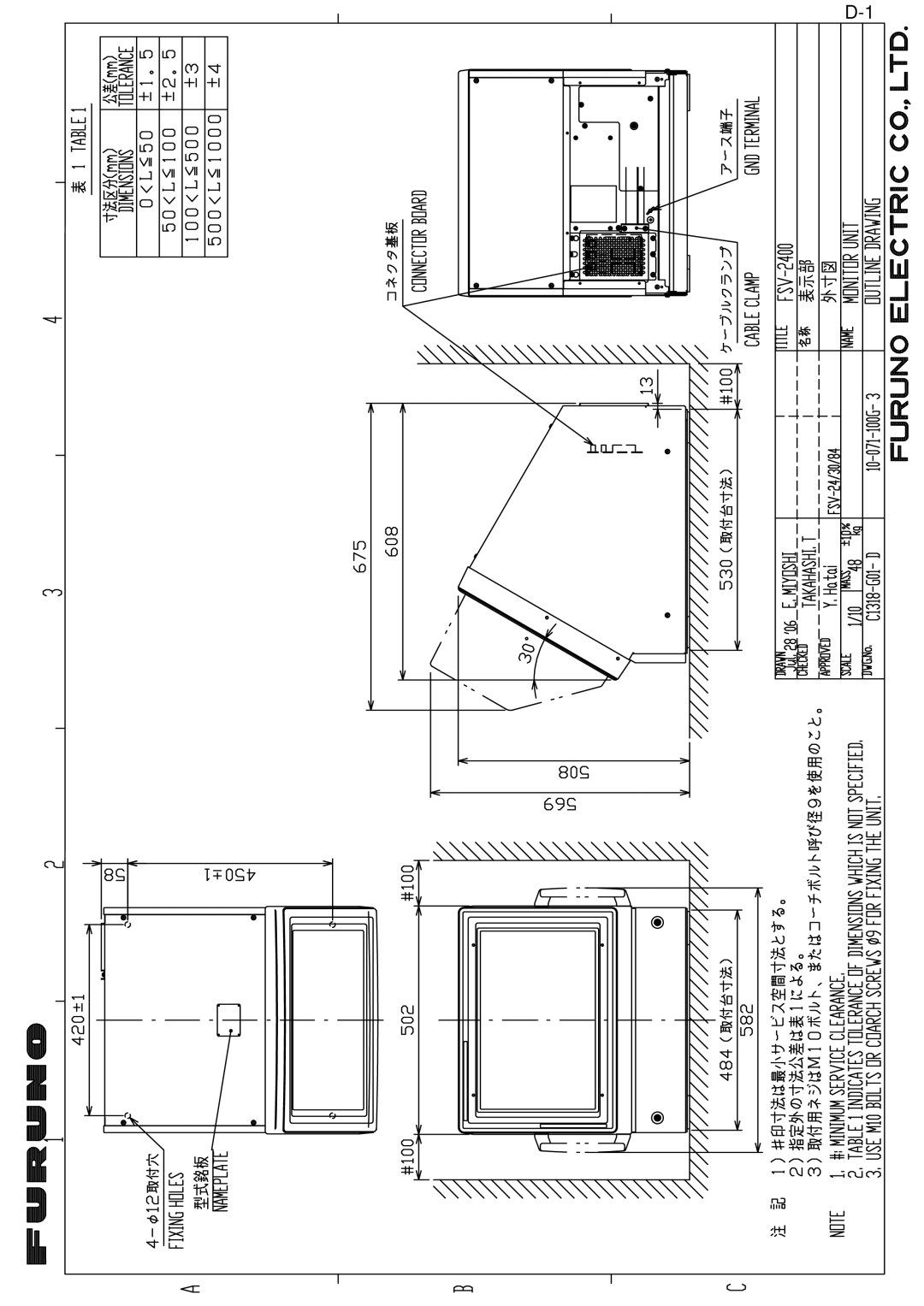 Furuno FSV-24S installation manual 