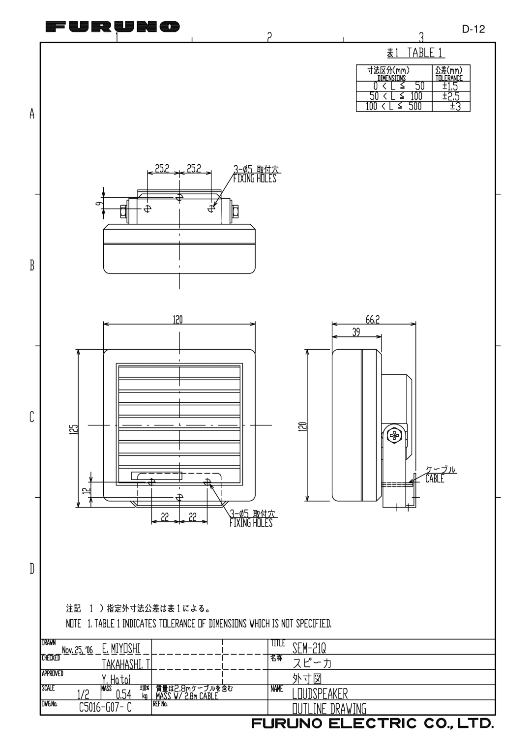 Furuno FSV-24S installation manual 