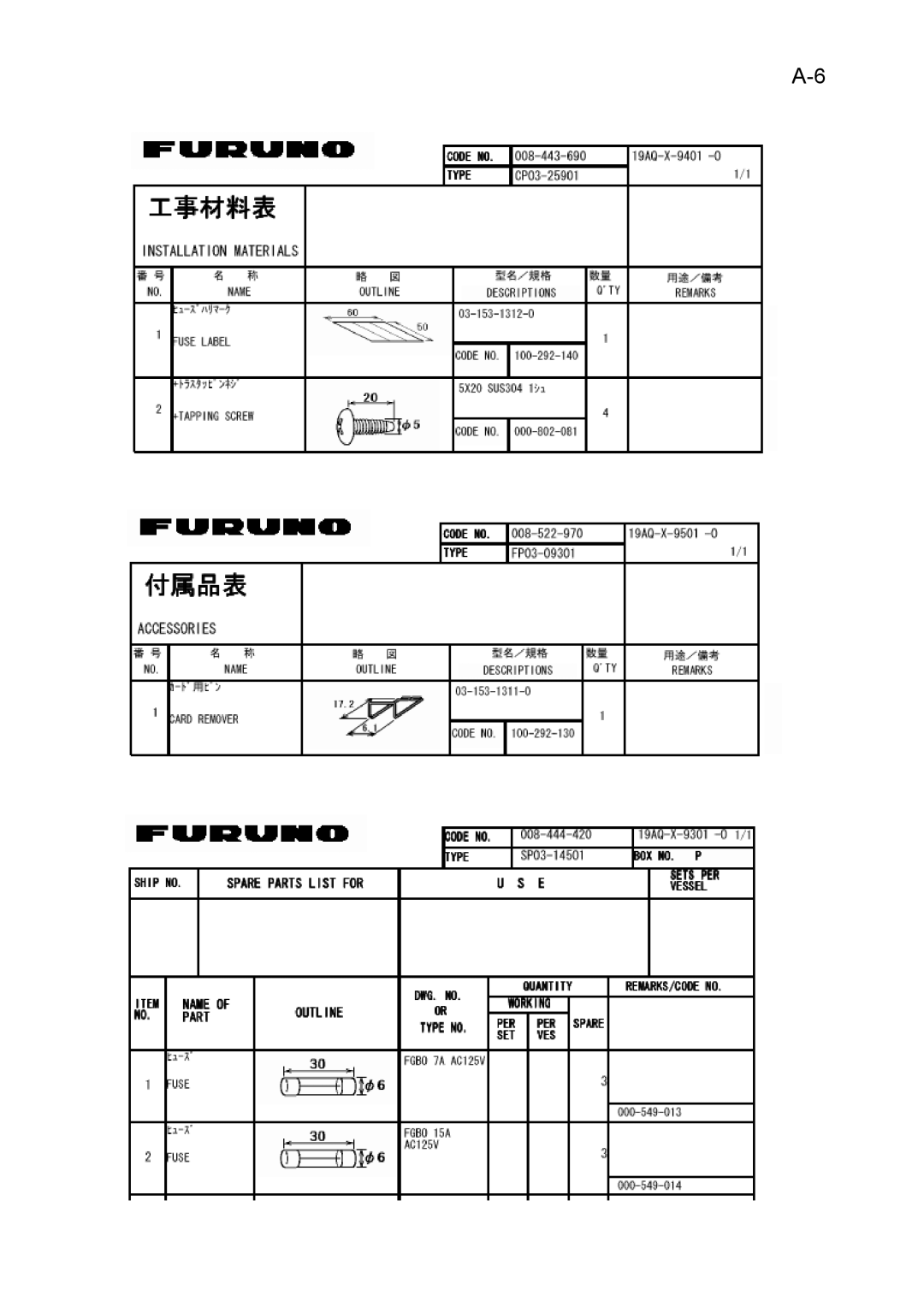 Furuno GD-1900C-BB, 1953C-BB, 1943C-BB, 1933C-BB, 1823C-BB, 1833C-BB manual 