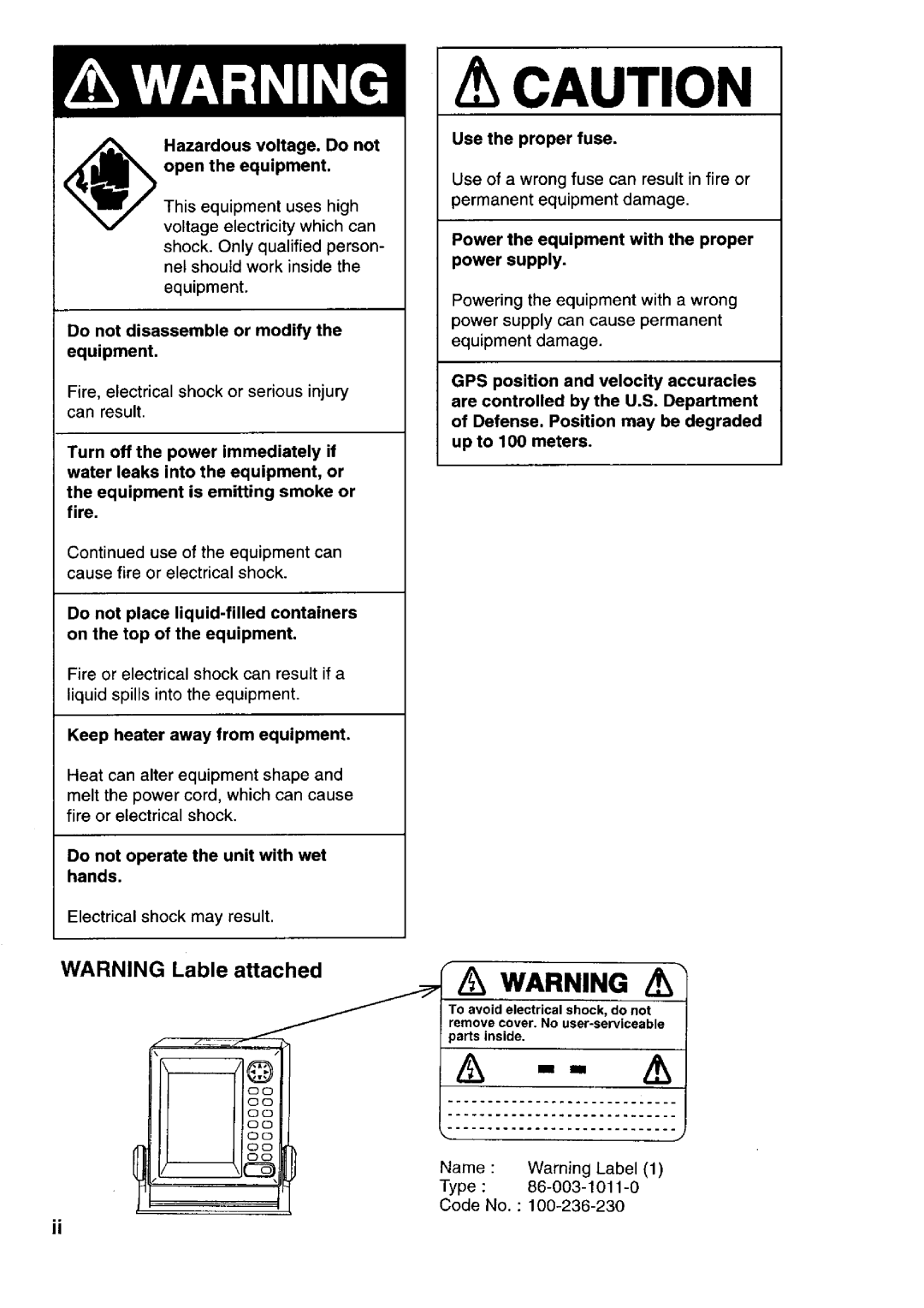 Furuno GP-1600F manual 