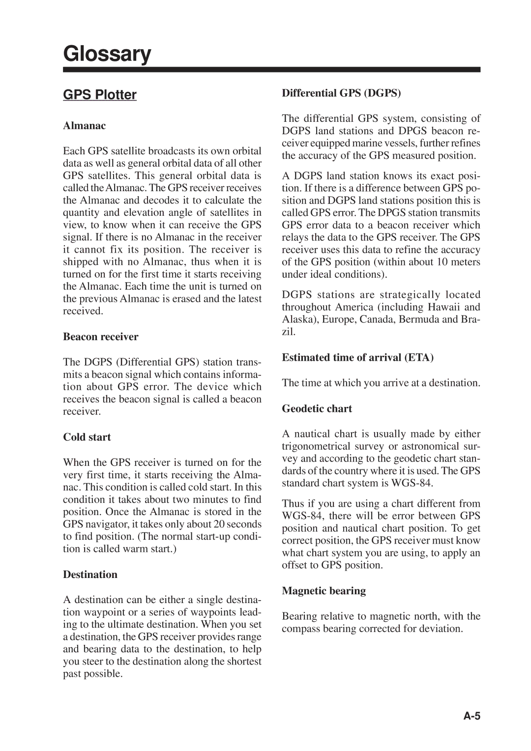 Furuno GP-1610CF manual GPS Plotter 