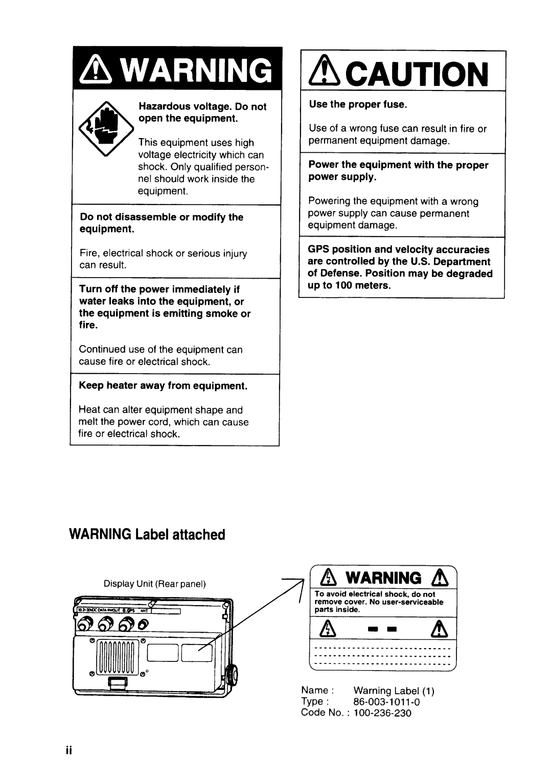 Furuno GP-1810 manual 