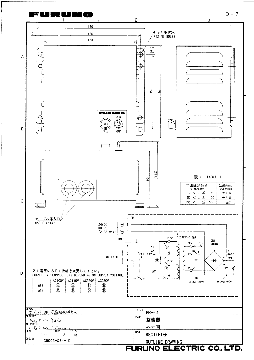 Furuno GP-1850D installation manual 