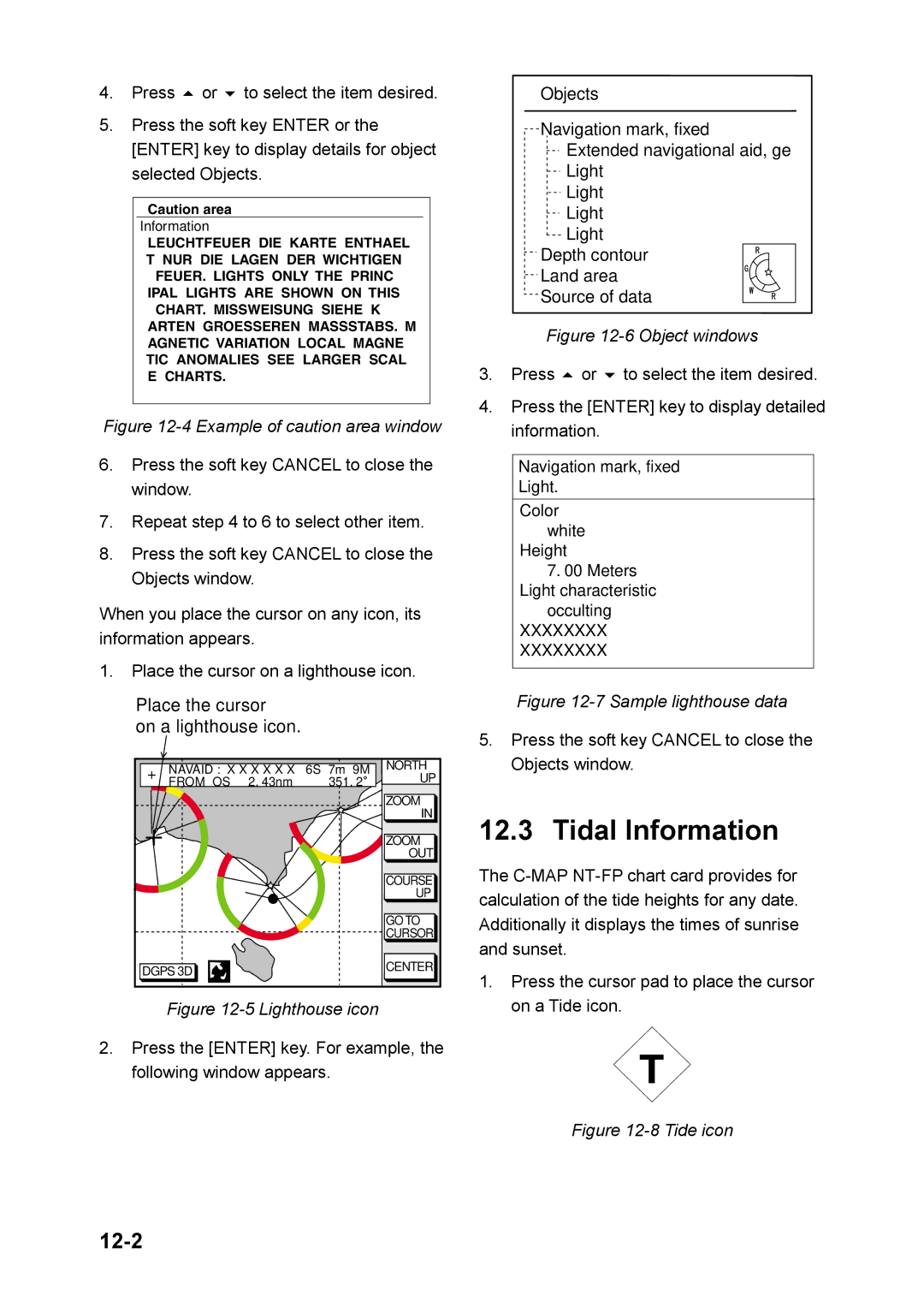 Furuno GP-1850DF, GP-1850F manual Tidal Information 