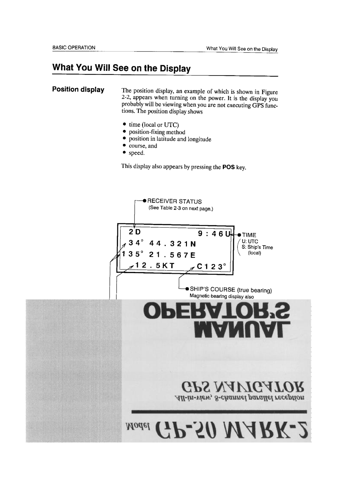 Furuno GP-50 MARK-2 manual 