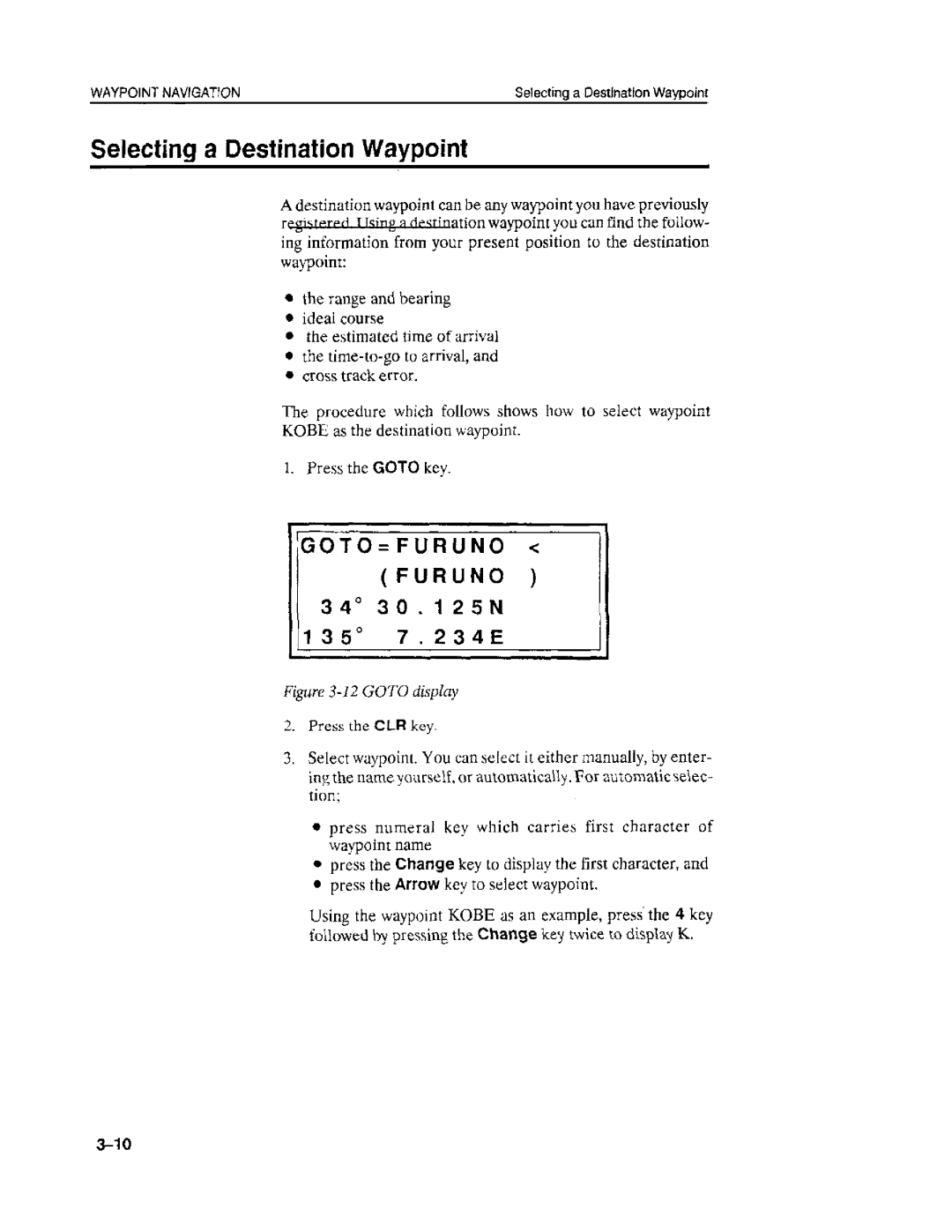 Furuno GP-50 manual 