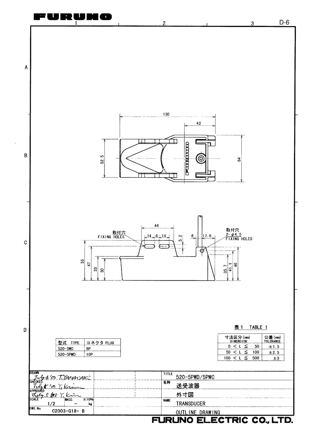 Furuno GP-7000F installation manual 