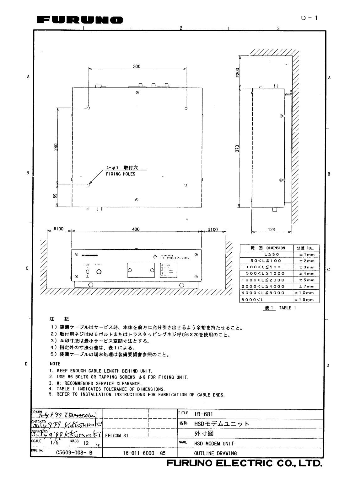 Furuno IB-681 manual 