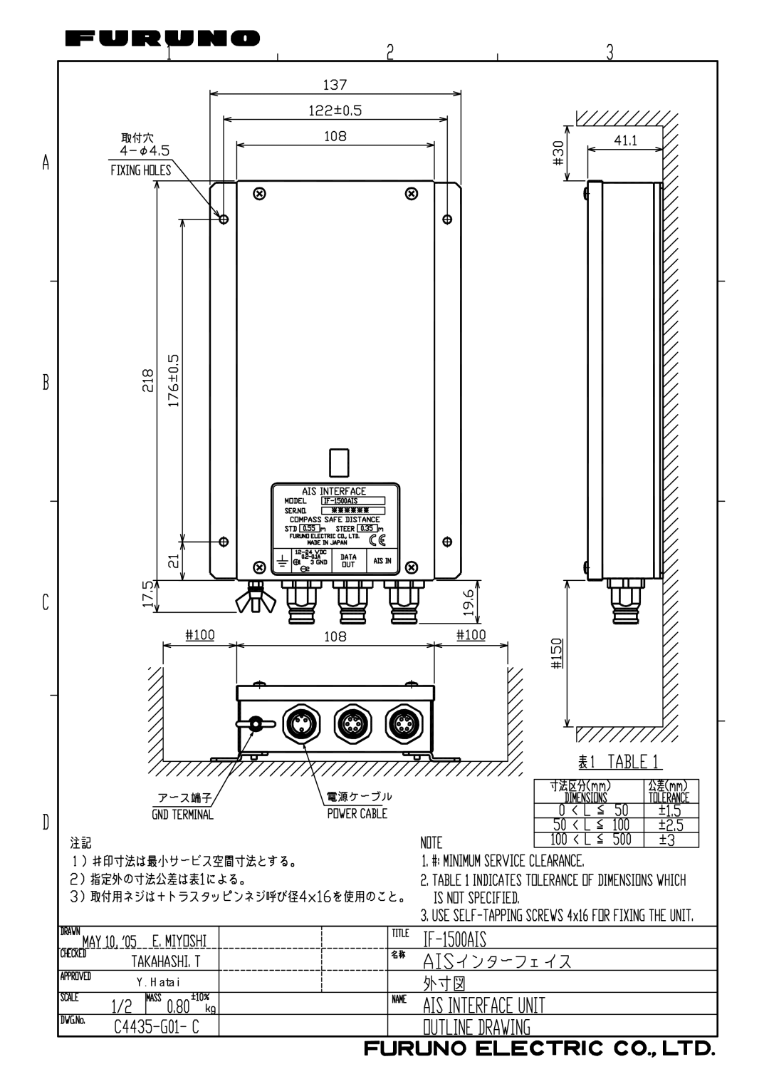 Furuno IF-1500AIS manual Hatai 