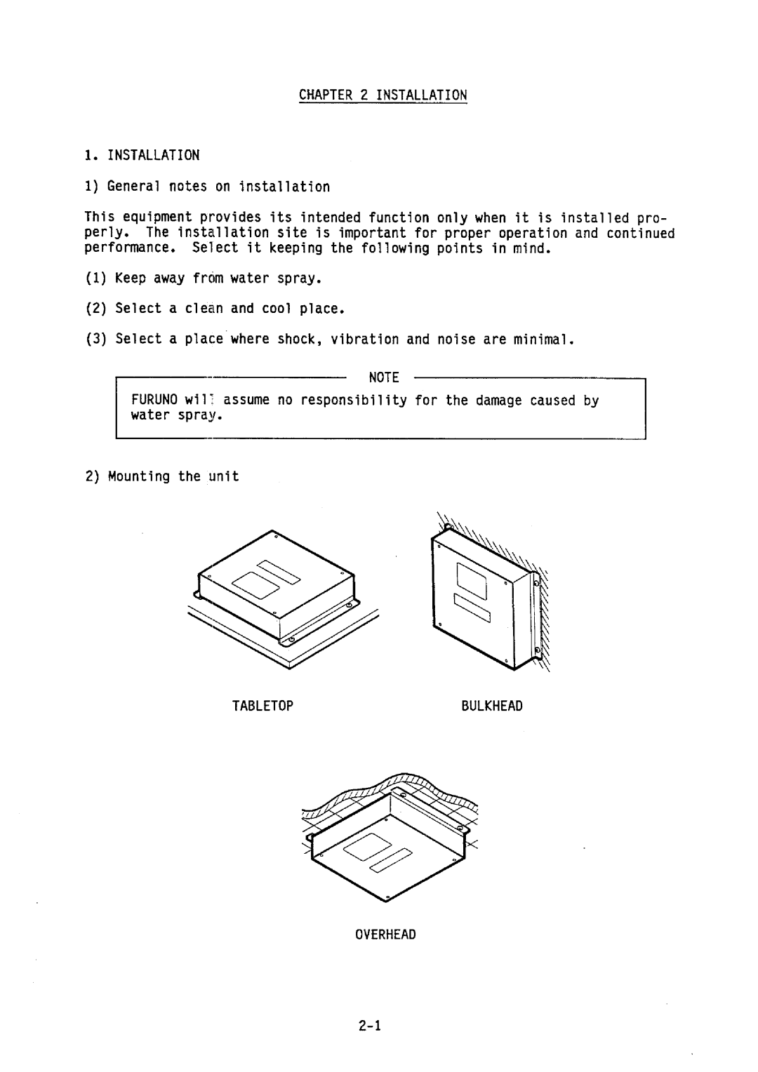 Furuno IF-2000 manual 