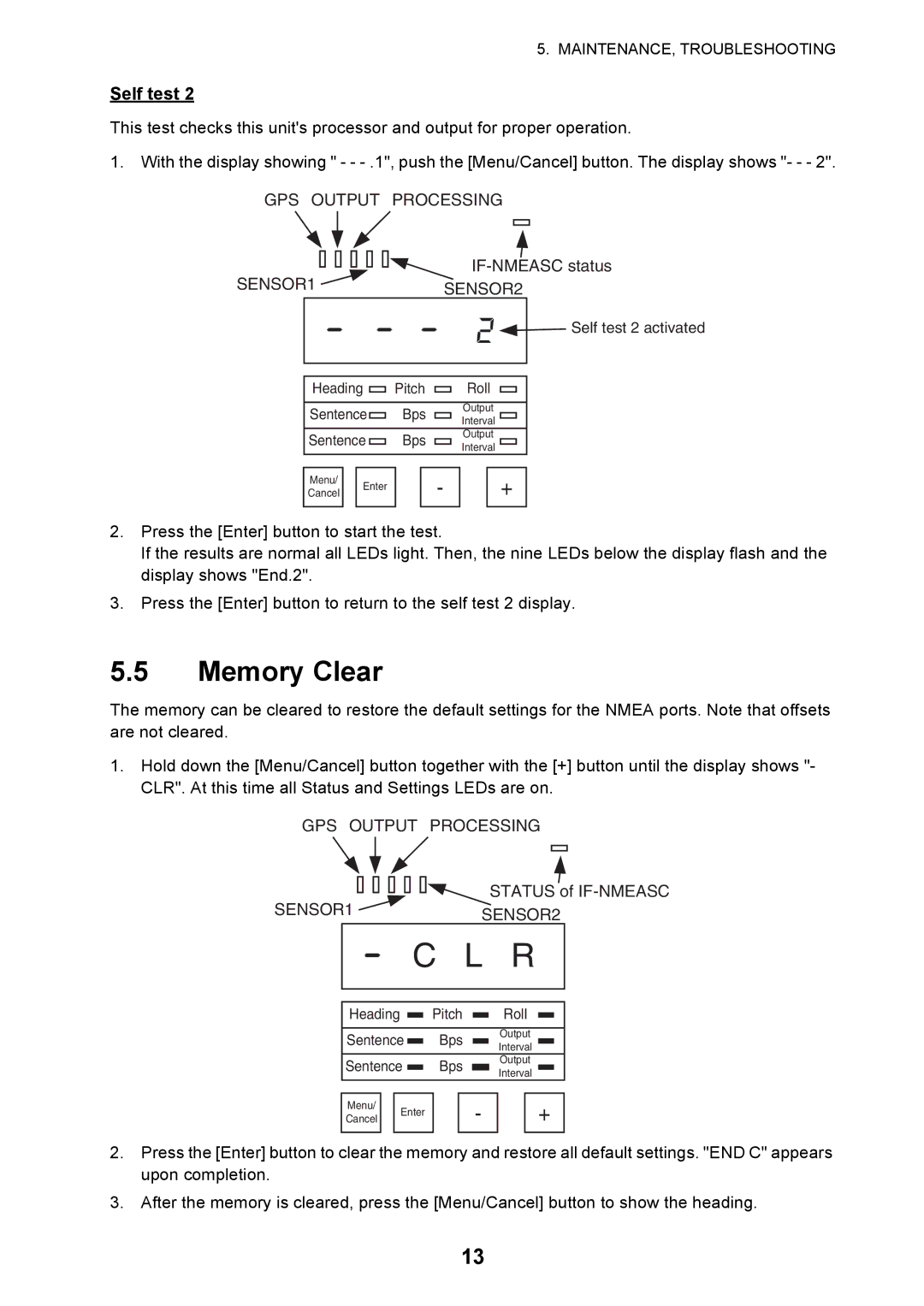 Furuno IF-NMEASC manual Memory Clear 