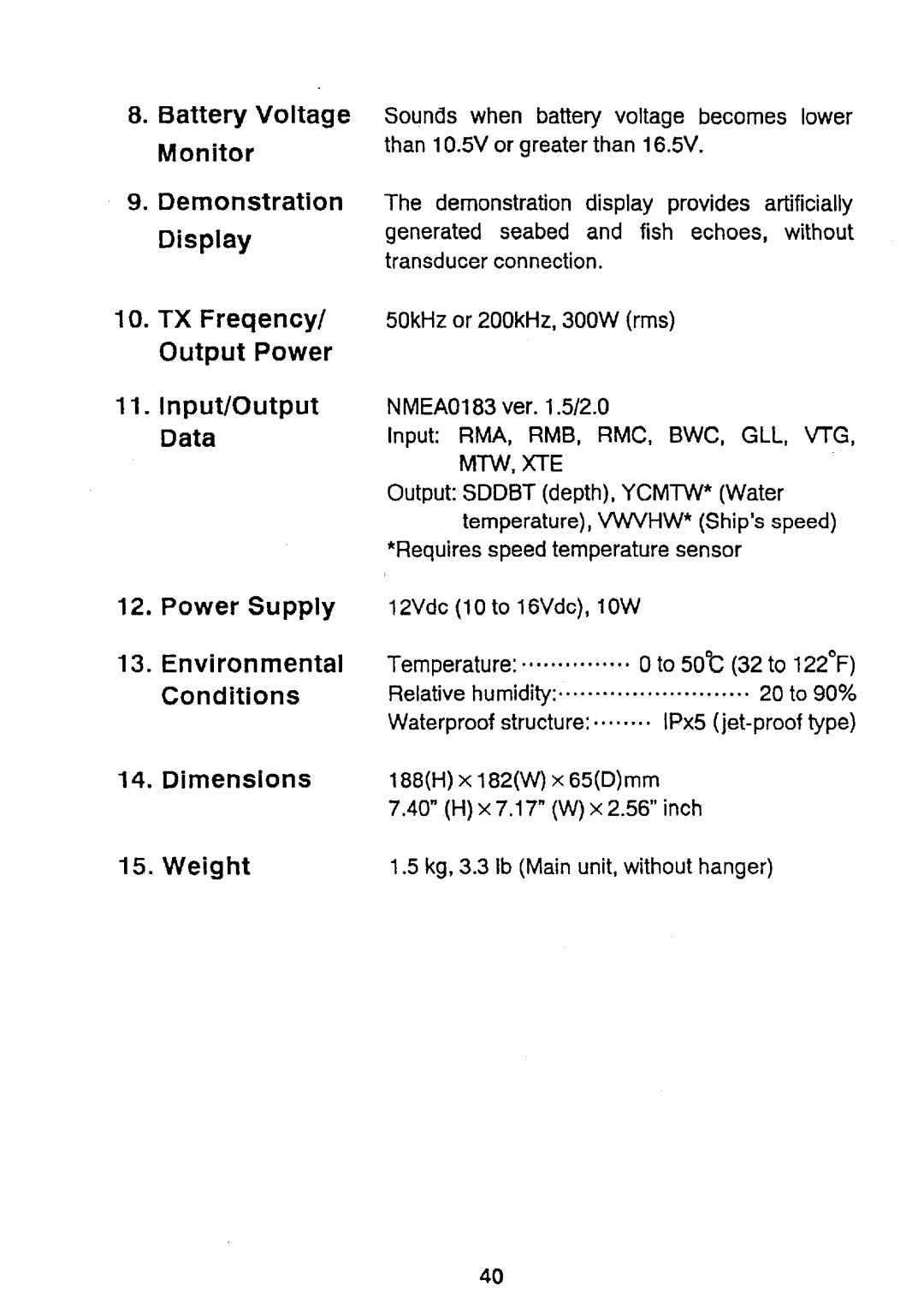 Furuno LS-6000 manual 