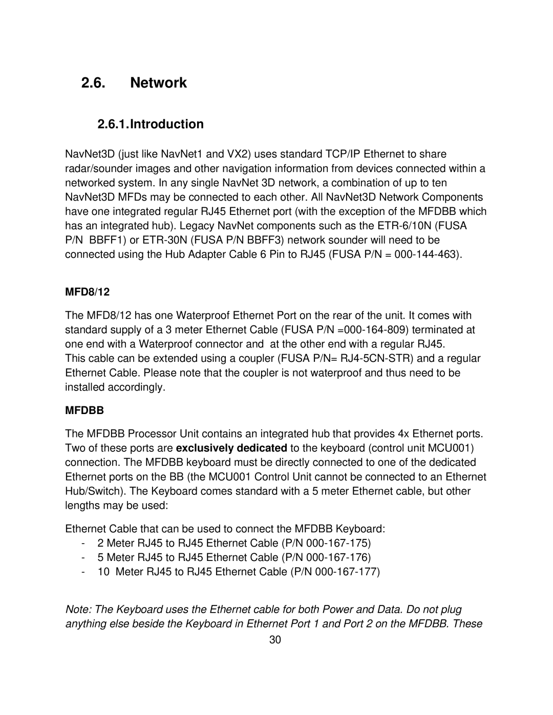 Furuno MFD8/12/BB manual Network, Introduction 