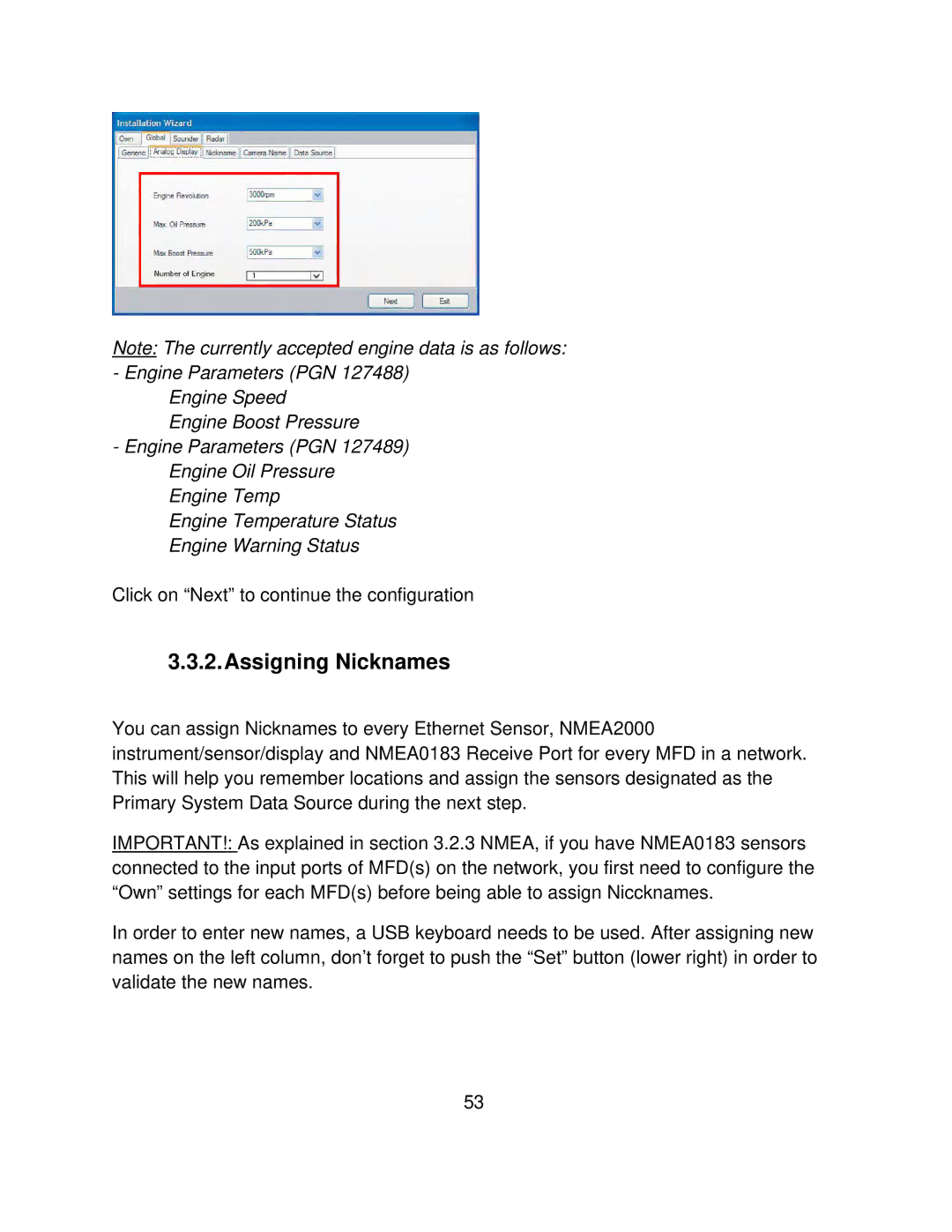 Furuno MFD8/12/BB manual Assigning Nicknames 