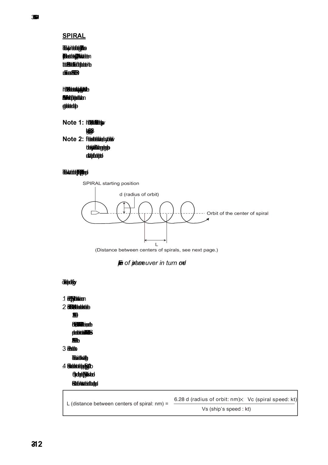 Furuno NAVpilot-500 manual Spiral, Example of spiral maneuver in turn mode 