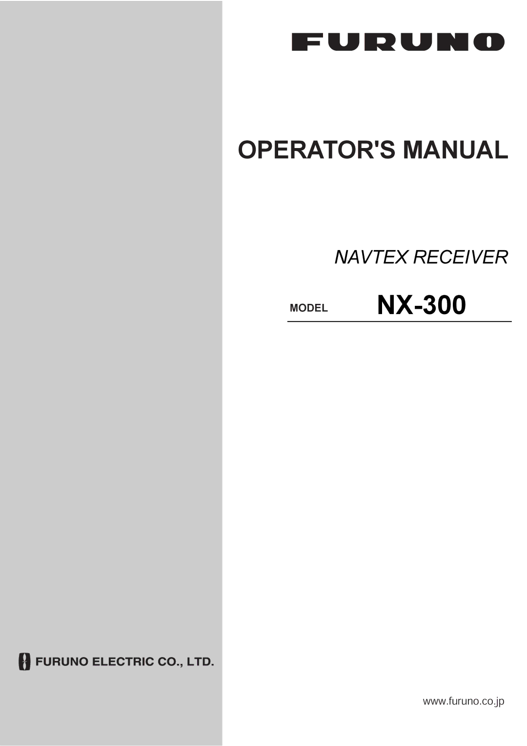 Furuno NX-300 manual Operators Manual 