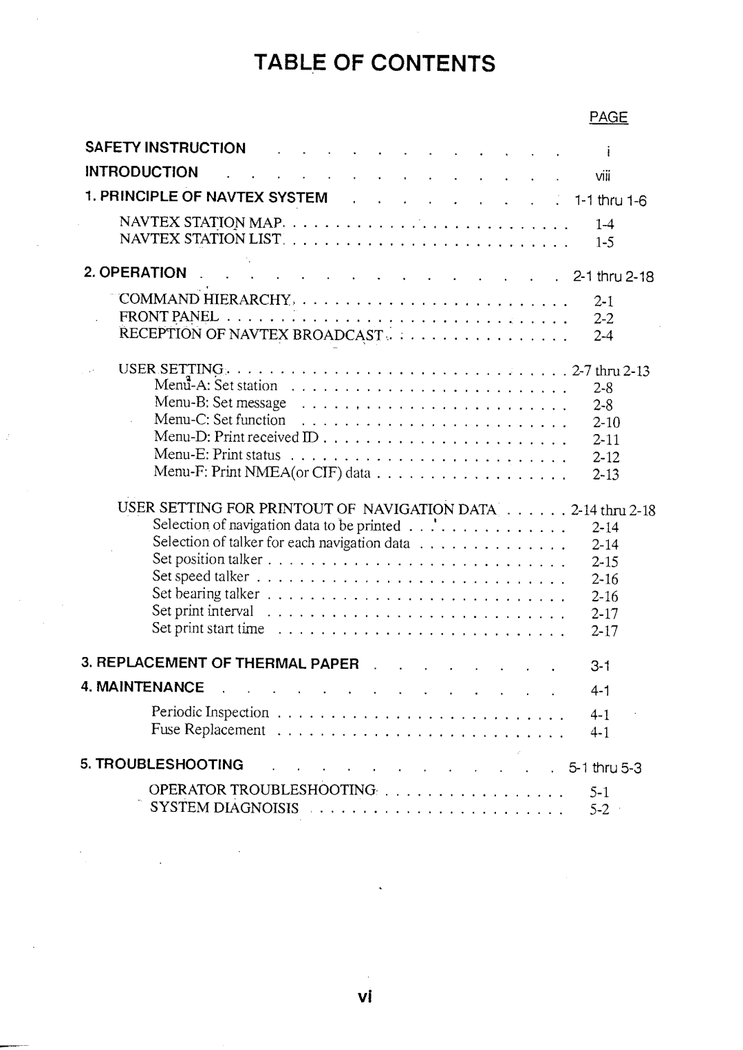 Furuno NX-500 manual 