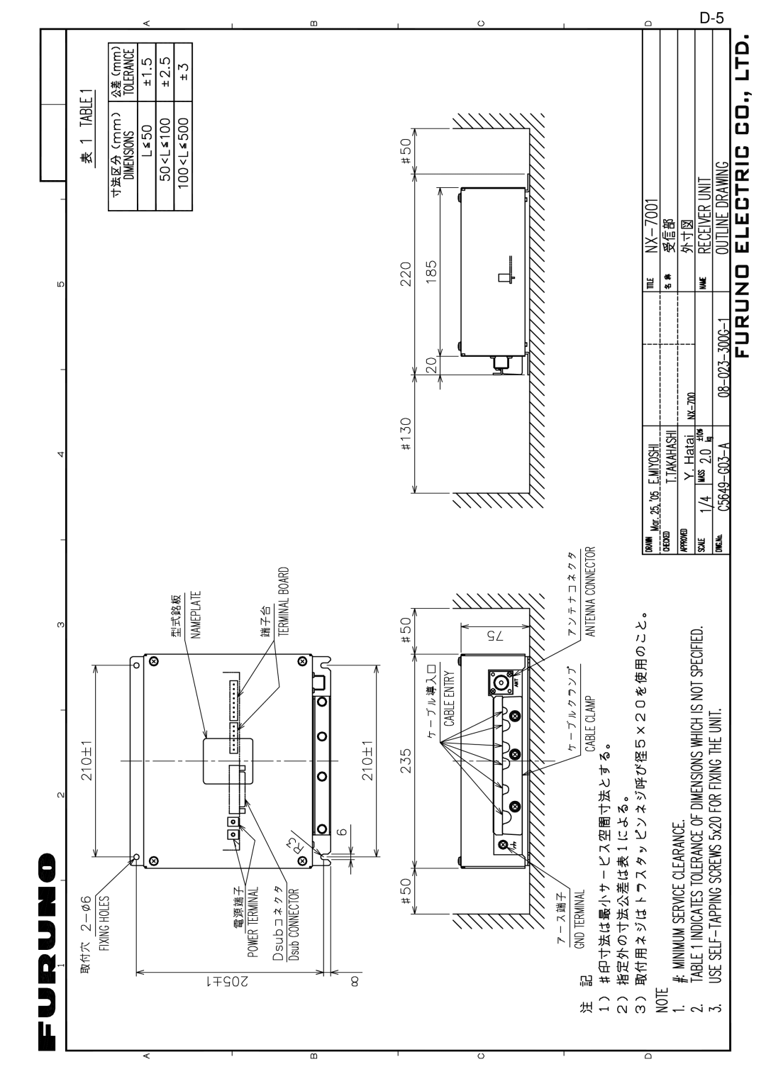 Furuno NX-700A manual 