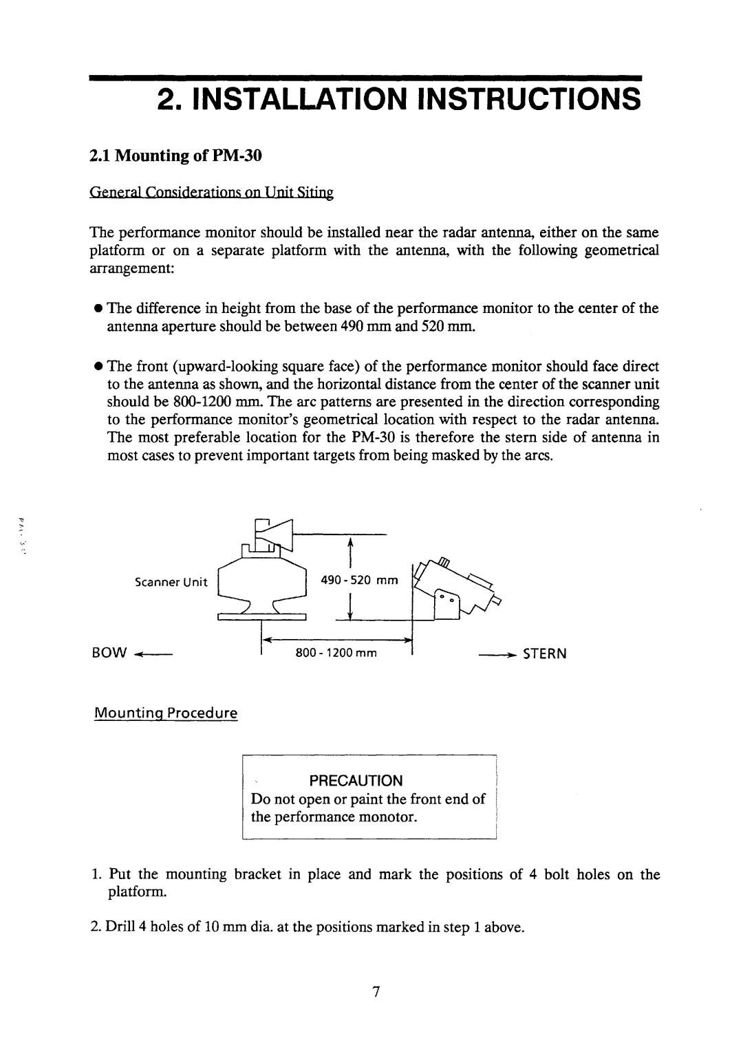 Furuno PM30 manual 