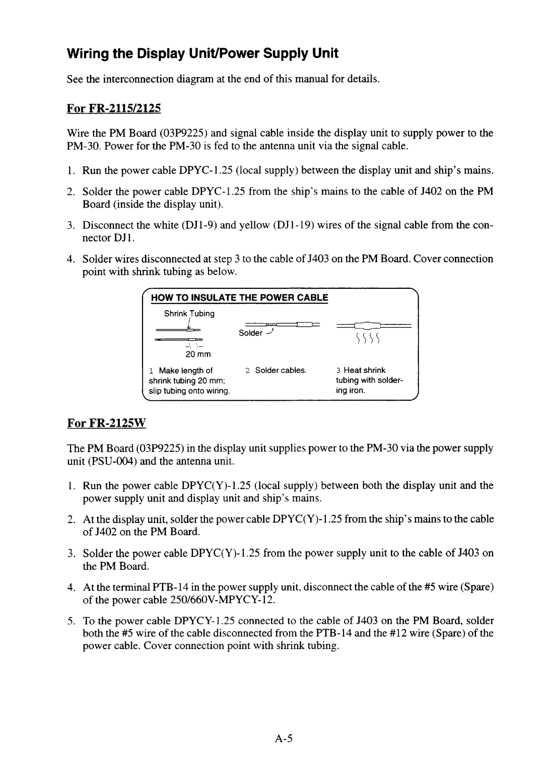 Furuno PM30 manual 