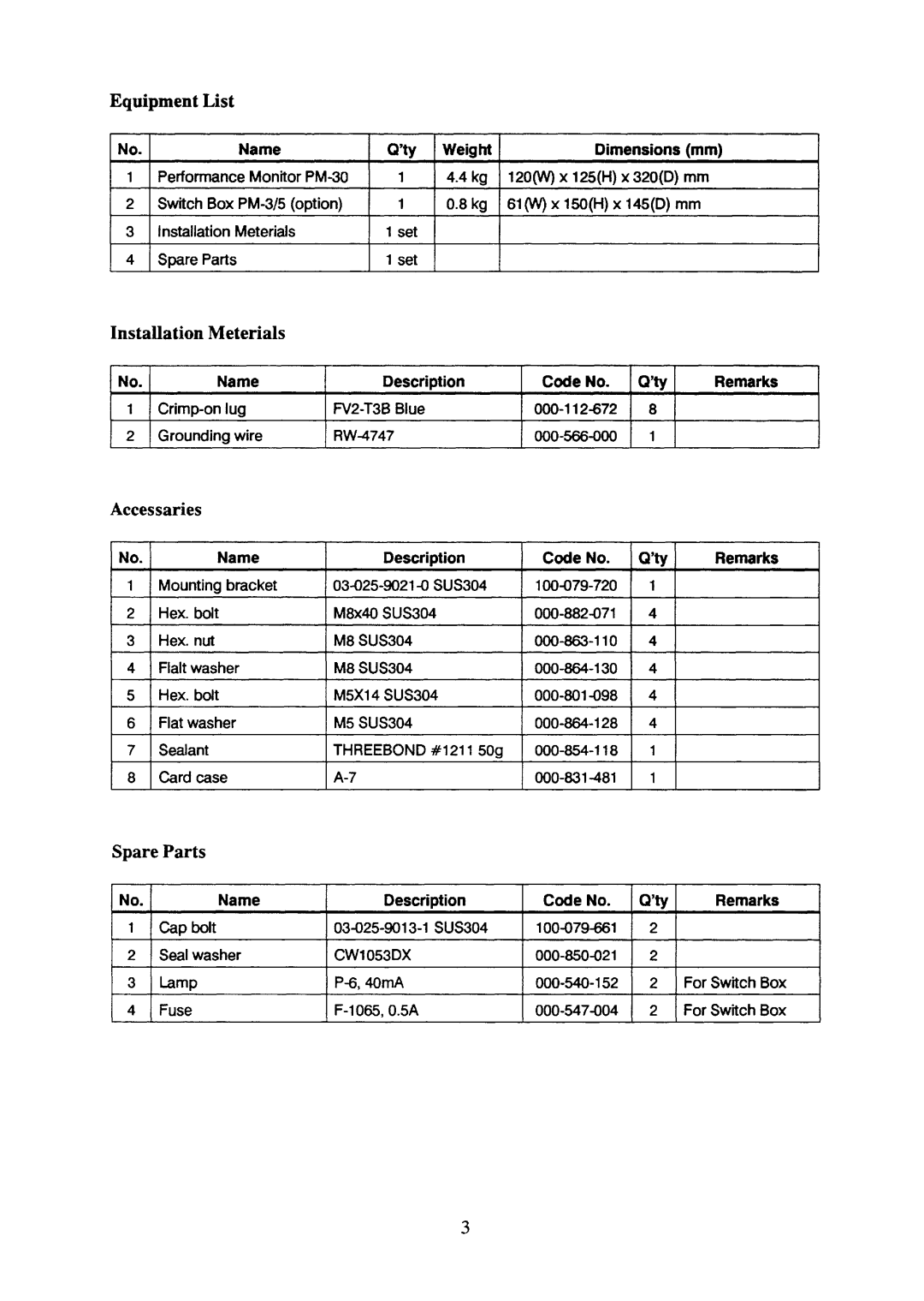 Furuno PM30 manual 