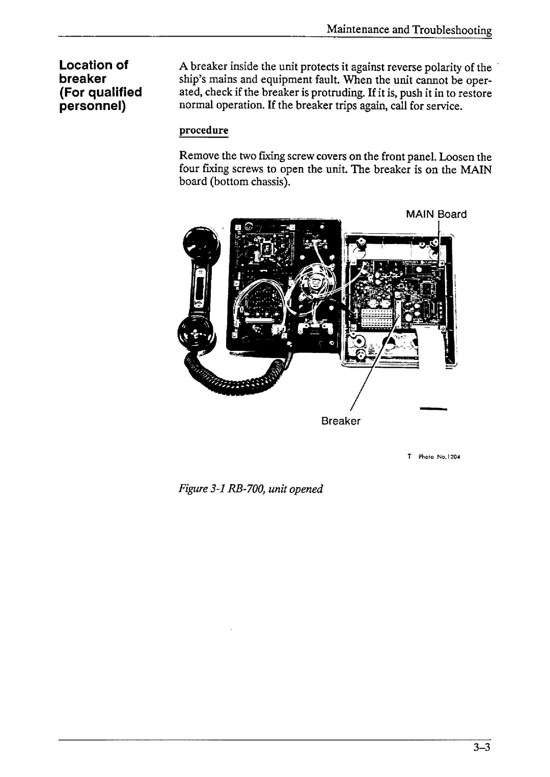 Furuno RB-700 manual 