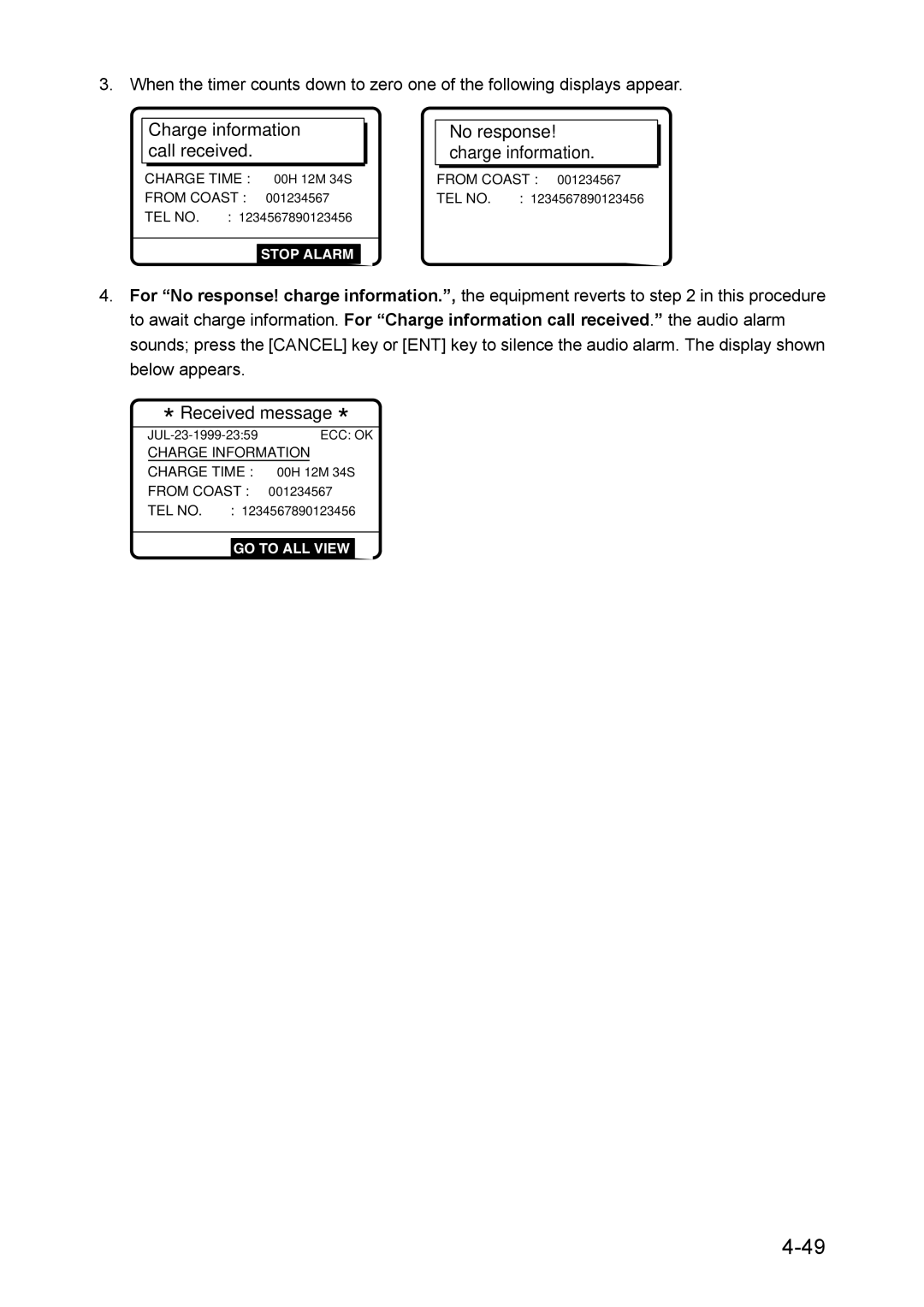 Furuno RC-1500-1T manual No response! charge information 