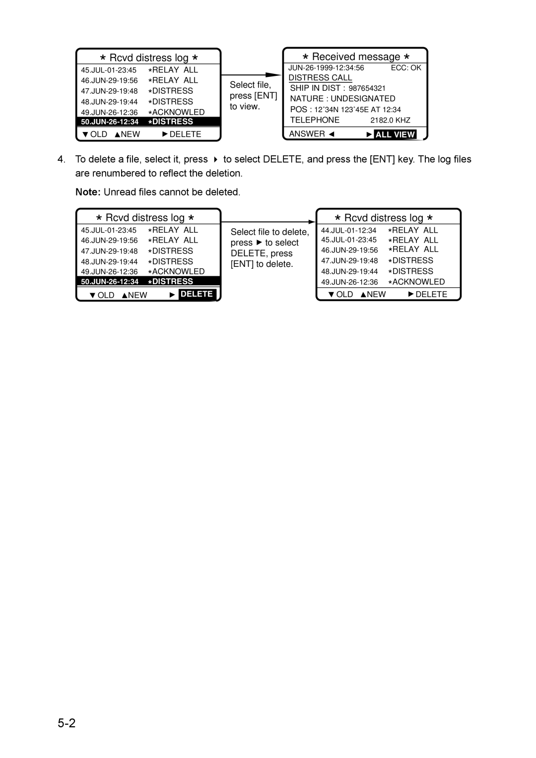 Furuno RC-1500-1T manual Select file 