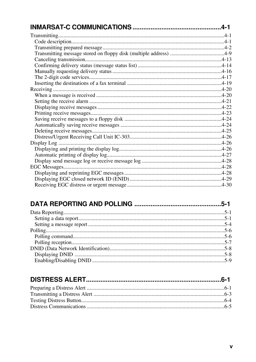 Furuno RC-1500-1T manual INMARSAT-C Communications 