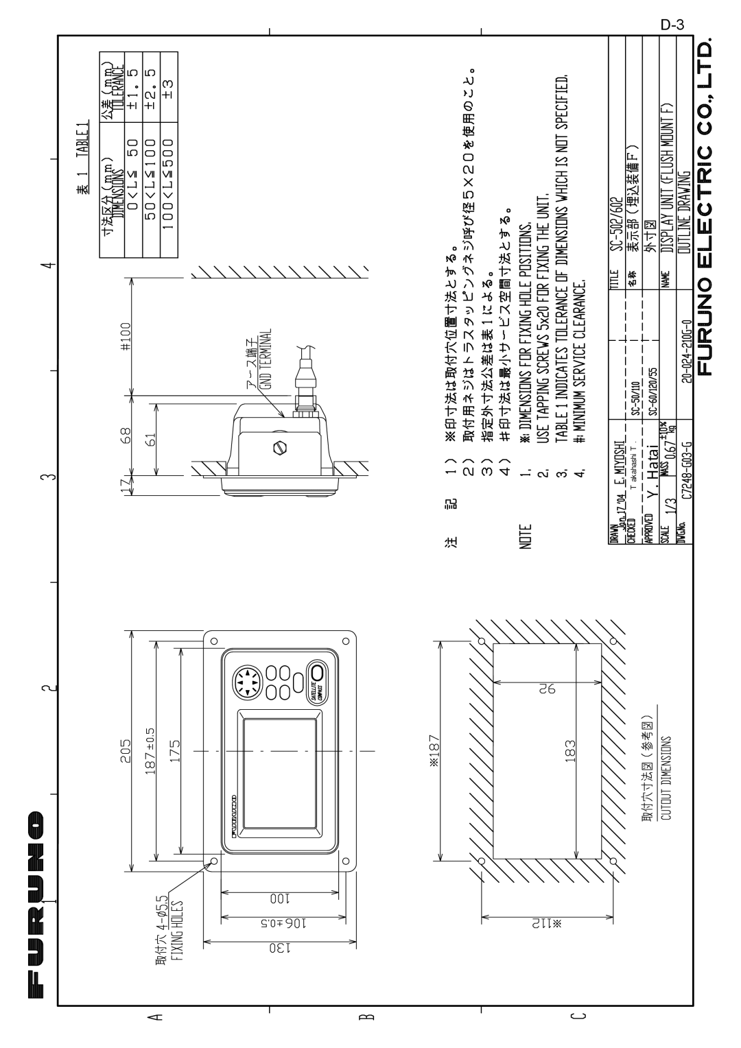 Furuno SC-110 manual 