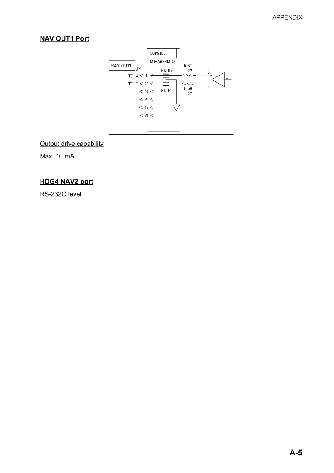 Furuno SC-120 manual NAV OUT1 Port 