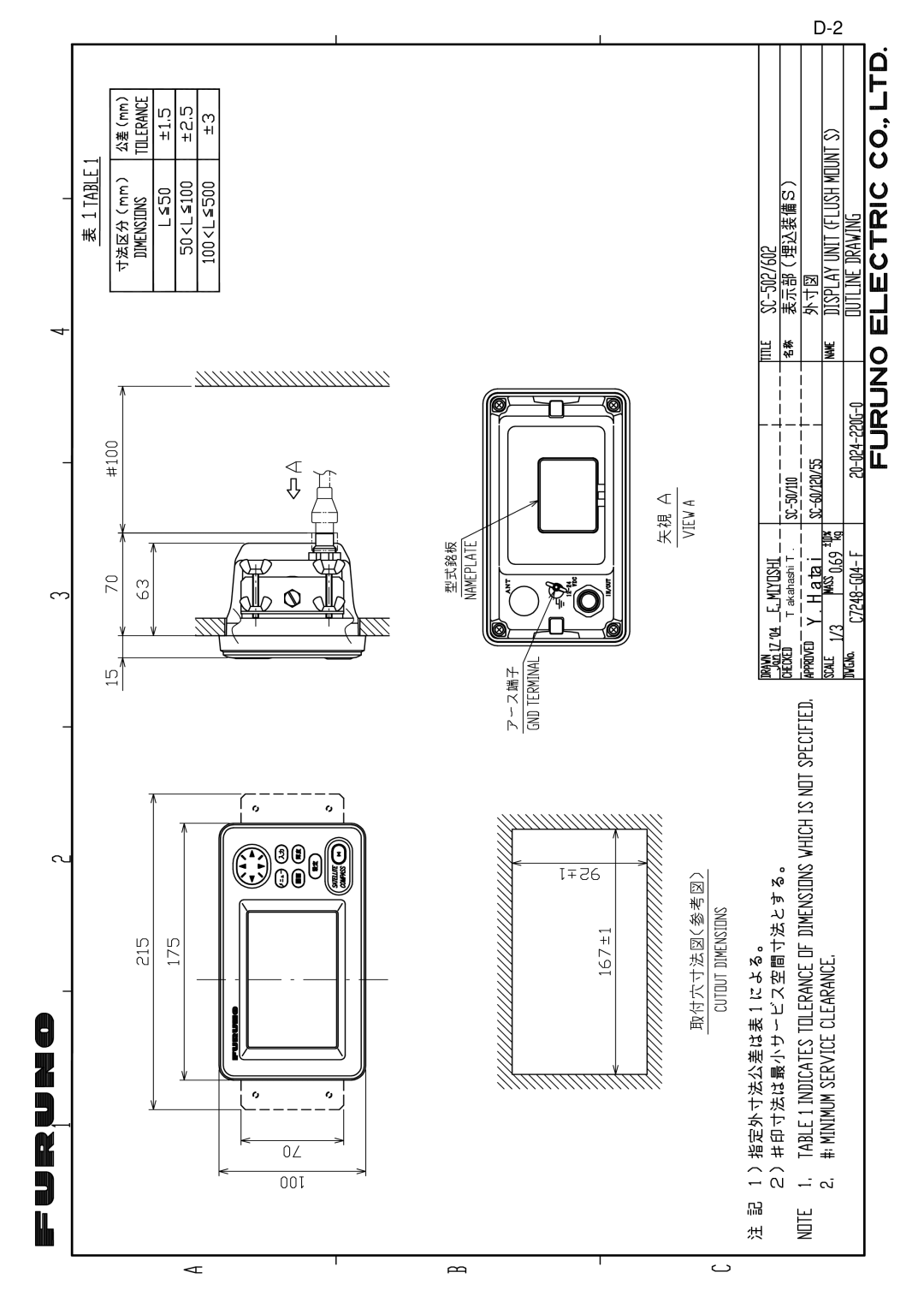 Furuno SC-120 manual 