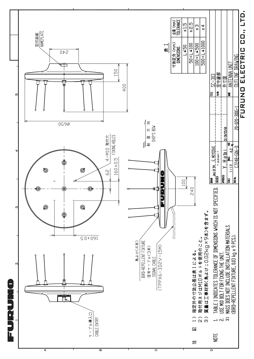 Furuno SC-60 manual 